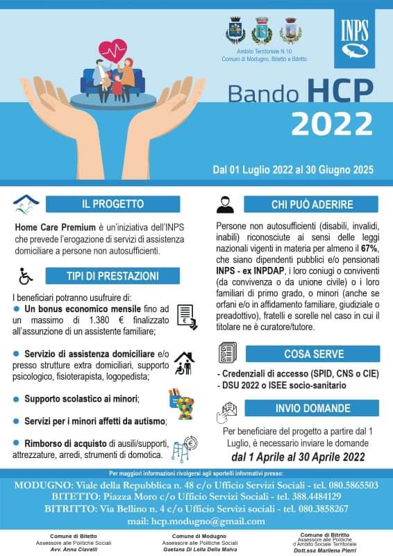 INPS - BANDO HCP 2022